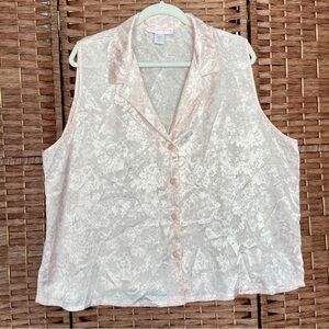 Oscar de la Renta Pink Label Sleep Top, Coquette, Romantic, Grandmacore, Size 2X